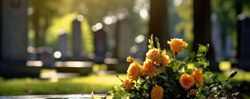 Würdevolle Trauerfeier mit gelben Rosen – Grabreden und Live-Gesang von Rednerin Nicole in Detmold und Lemgo